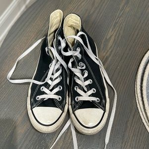 Converse black high tops
